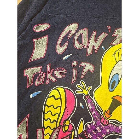 Looney Tunes T Shirt by Freeze, Tweety Bird Size Medium vintage - Picture 11 of 12